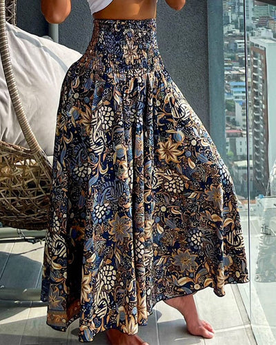 Tina™ | Stilfuld Lang Blomster Nederdel til Damer