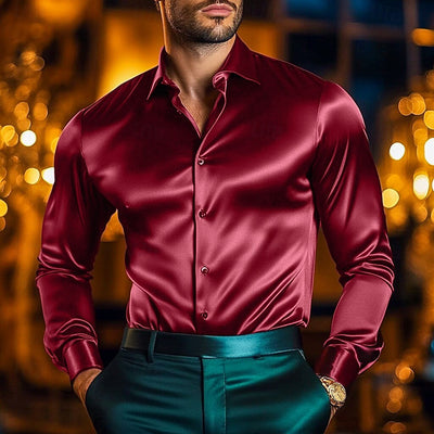 Elegant Aventino Noir Skjorte til et Tidstypisk Look