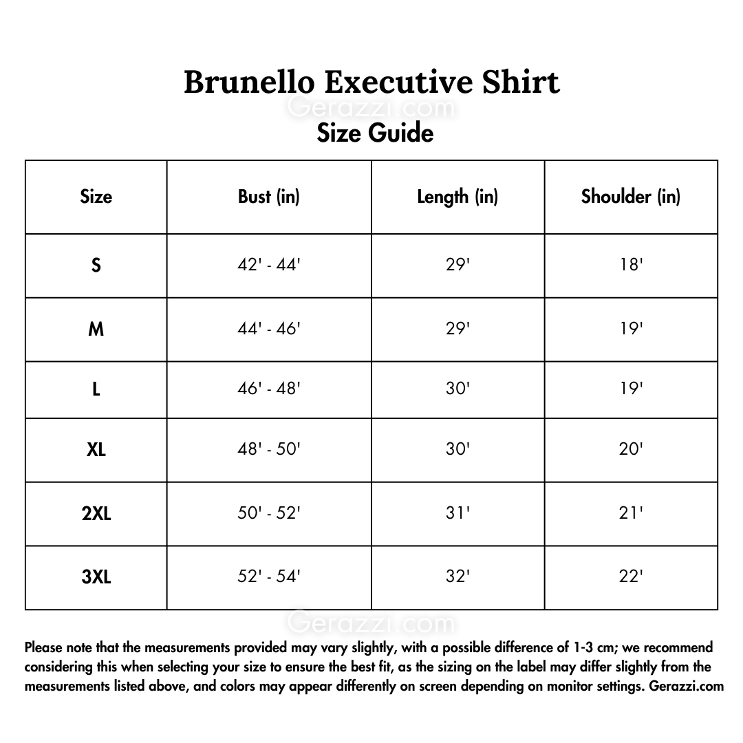 Elegant Brunello Executive Skjorte til et Poleret Udseende