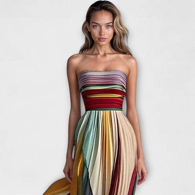 Gigi | Farverig maxikjole